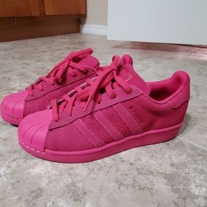 All pink Adidas